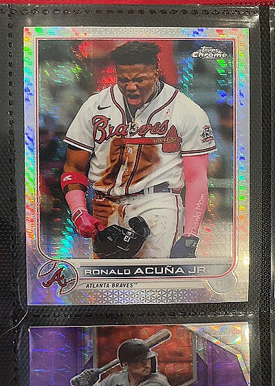 2022 Topps Chrome #165 Ronald Acuña Jr. — front