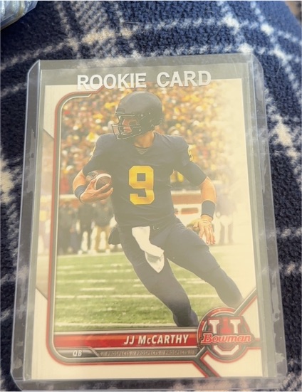2022 Bowman #U JJ McCarthy — front