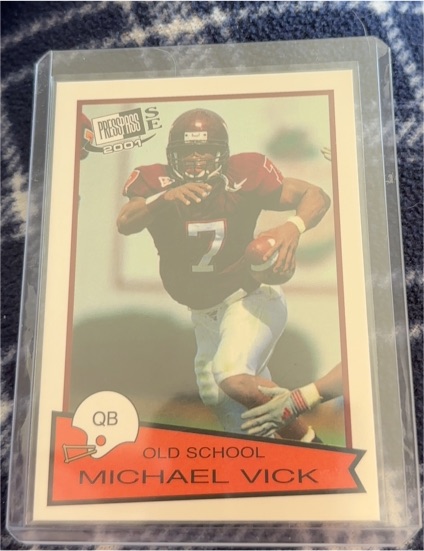 2001 Press Pass SE Old School #OS27 Michael Vick Rookie Card — front