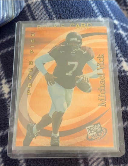 2001 Press Pass #47 Michael Vick — front