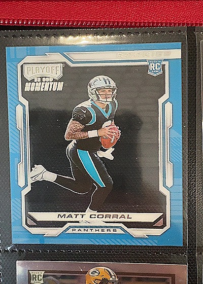2022 Panini Chronicles Playoff Momentum #PMR-3 Matt Corral — front