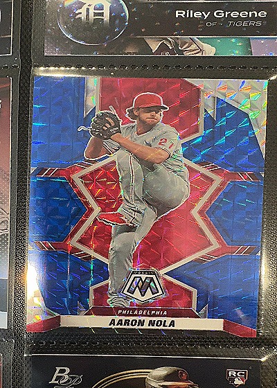 2022 Panini Mosaic Aaron Nola — front
