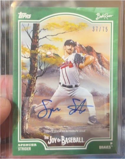 2025 Topps Bob Ross The Joy of Baseball #2F Spencer Strider — front