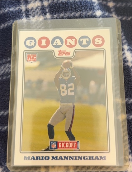 2008 Topps Kickoff #195 Mario Manningham — front