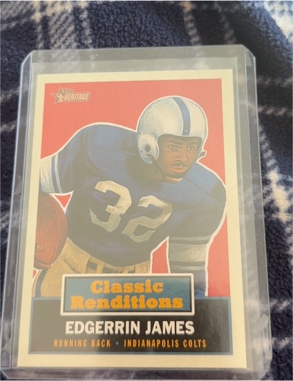2001 Topps Heritage Classic Renditions #CR3 Edgerrin James — front