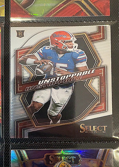 2023 Panini Select Draft Picks Unstoppable #UN-4 Anthony Richardson — front