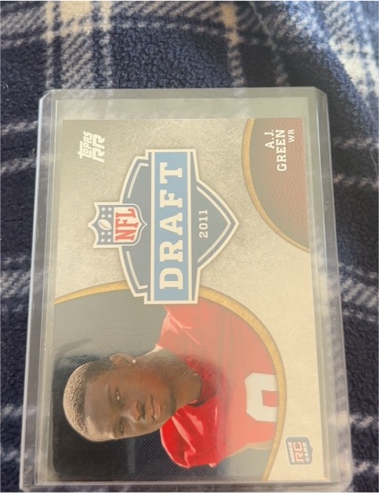 2011 Topps Draft #DR-AJG A.J. Green — front
