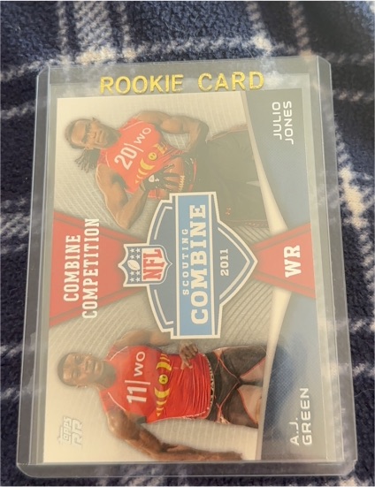 2011 Topps Rising Rookies Combine Competition #CC-GJ A.J. Green/Julio Jones — front