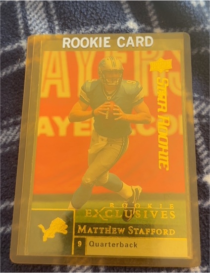 1995 Upper Deck Rookie Exclusives #9 Matthew Stafford — front