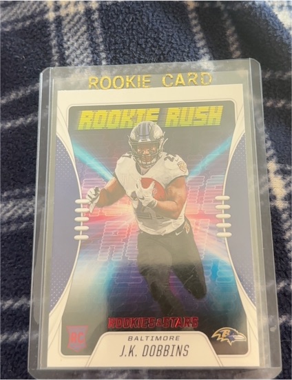 2020 Panini Rookies & Stars Rookie Rush #RR-14 J.K. Dobbins — front