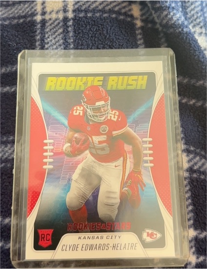 2020 Panini Rookies & Stars Rookie Rush #RR-11 Clyde Edwards-Helaire — front