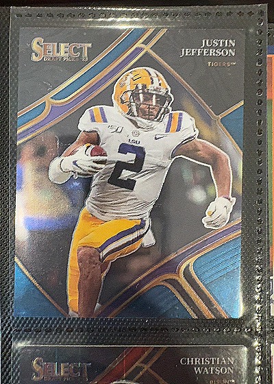 2023 Panini Select Draft Picks #152 Justin Jefferson — front