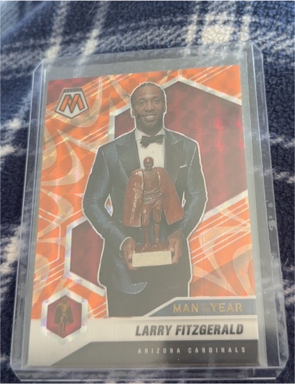 2021 Panini Mosaic #269 Larry Fitzgerald Man of the Year — front