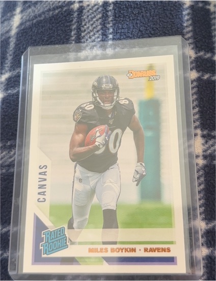 2019 Panini Donruss #330 Miles Boykin Canvas Rated Rookie — front