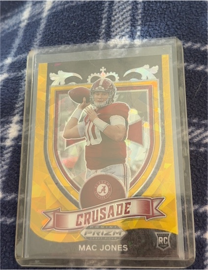 2021 Panini Prizm Draft Picks #170 Mac Jones Crusade Rookie Card — front
