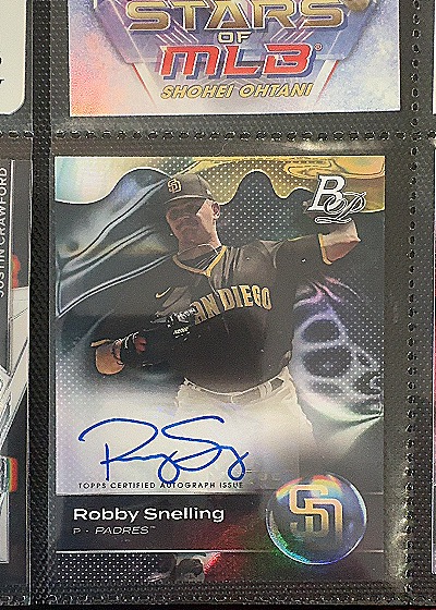2023 Bowman Platinum Top Prospects #TOP-38 Robby Snelling — front