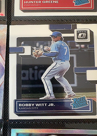 2022 Donruss Optic #98 Bobby Witt Jr. Rated Rookie — front