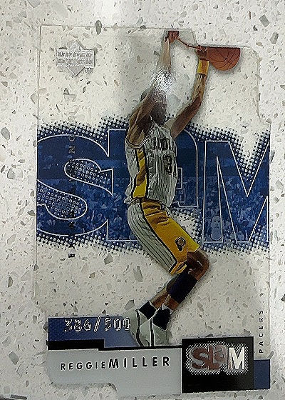 2000-01 Upper Deck Slam Acetate #336 Reggie Miller — front