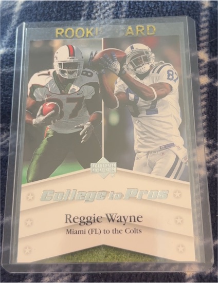 2007 Upper Deck College to Pros #NTN-WA Reggie Wayne — front