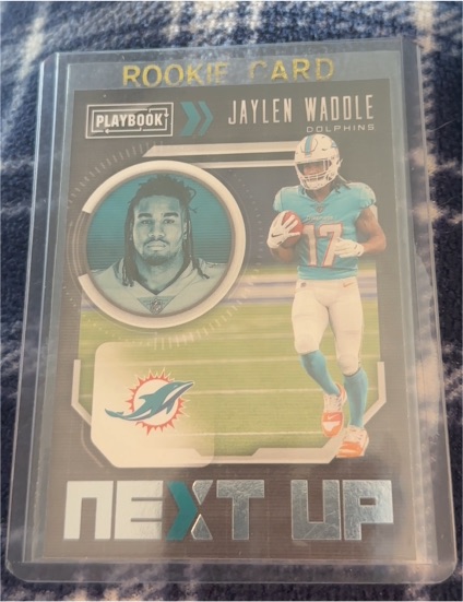 2021 Panini Playbook #NXT-JWA Jaylen Waddle — front