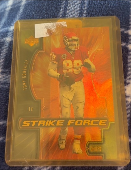 2000 Upper Deck Strike Force #SF3 Tony Gonzalez — front