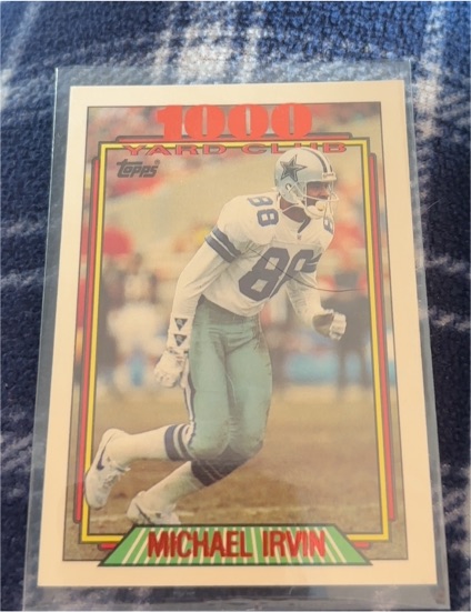 1992 Topps #3 Michael Irvin 1000 Yard Club — front
