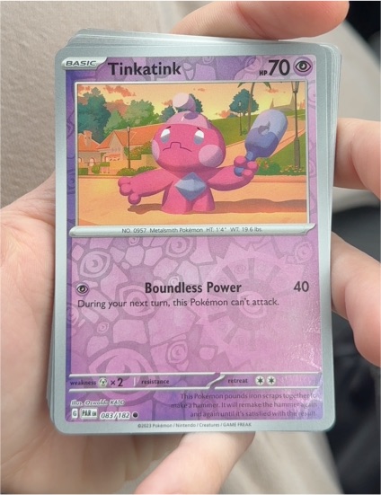 2023 Pokémon Paradox Rift #83 Tinkatink — front