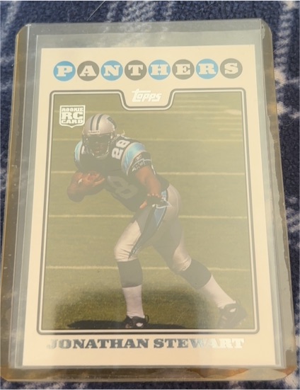 2008 Topps #347 Jonathan Stewart Rookie Card — front