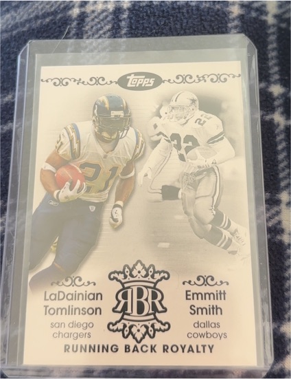 2007 Topps #RBR-LSM LaDainian Tomlinson / Emmitt Smith Running Back Royalty — front