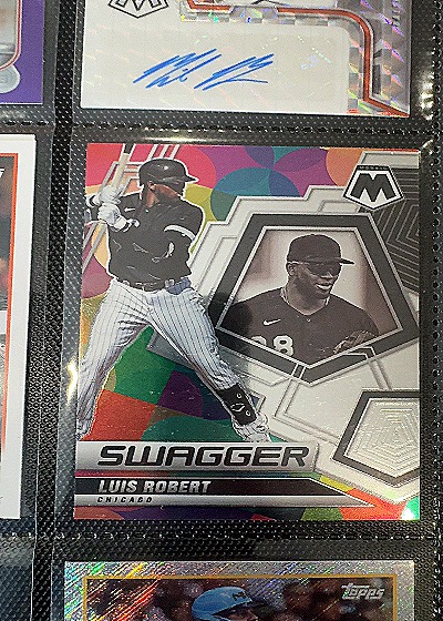2022 Panini Mosaic #SW-7 Luis Robert Swagger — front