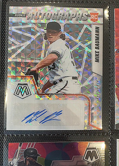 2022 Panini Mosaic Rookie Autographs #RAM-MB Mike Baumann — front