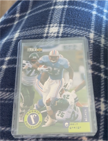 1996 Upper Deck Collector's Choice Update #U12 Eddie George Rookie — front
