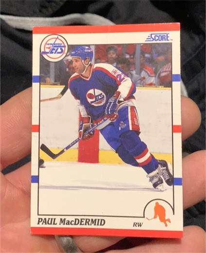 1990-91 Score #296 Paul MacDermid — front