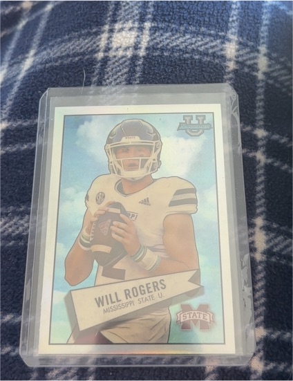 2022 Bowman University Chrome 1952 Bowman #52BF-10 Will Rogers — front
