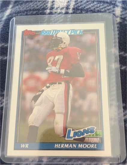1991 Topps #397 Herman Moore — front