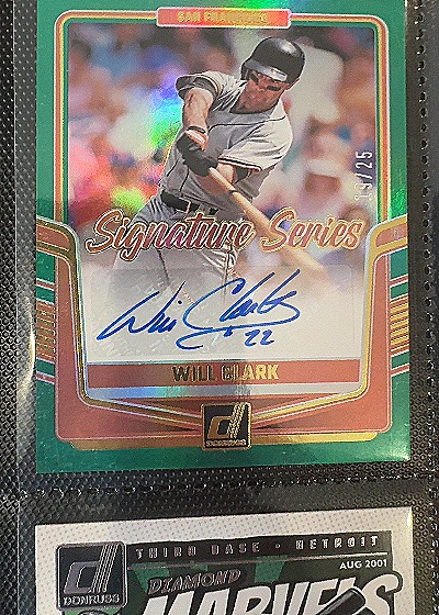 2024 Donruss Signature Series #Signature Series Will Clark — front
