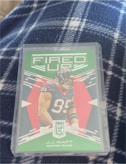 2017 Donruss Elite Fired Up #13 J.J. Watt — front