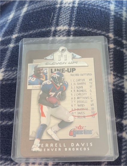 2001 Fleer Game Time Eleven Up #4E Terrell Davis — front