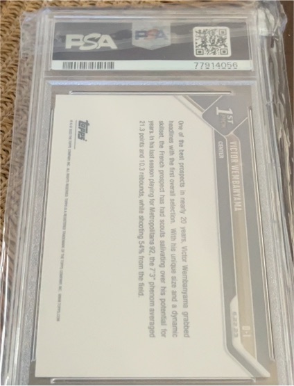 2023 Topps Now #D1 Victor Wembanyama — front