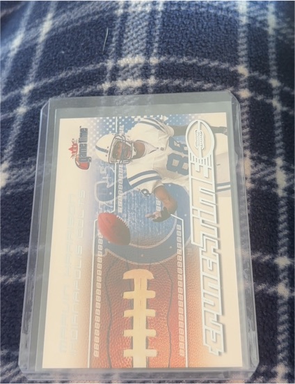 2001 Fleer Game Time Crunch Time #9 Reggie Wayne — front