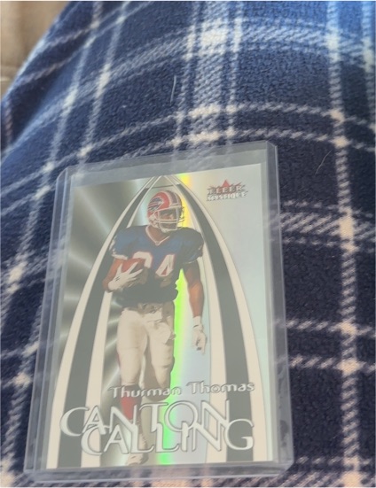 1999 Fleer Mystique Canton Calling Thurman Thomas — front