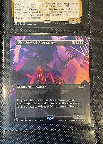 2022 Magic: The Gathering #287 Shadow of Mortality — front