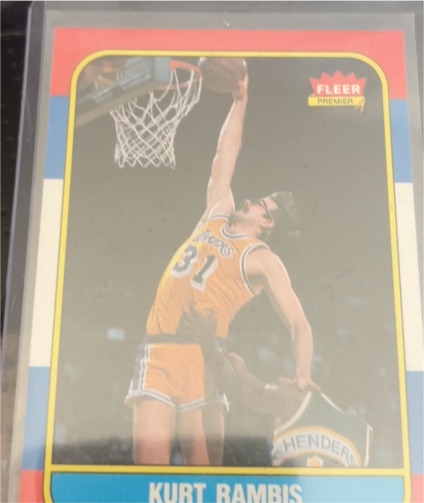 1986 Fleer #89 Kurt Rambis — front