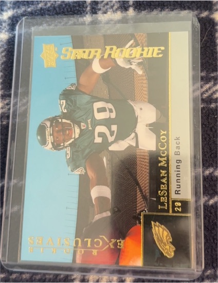 2005 Upper Deck Exquisite Collection Star Rookie #28 LeSean McCoy — front