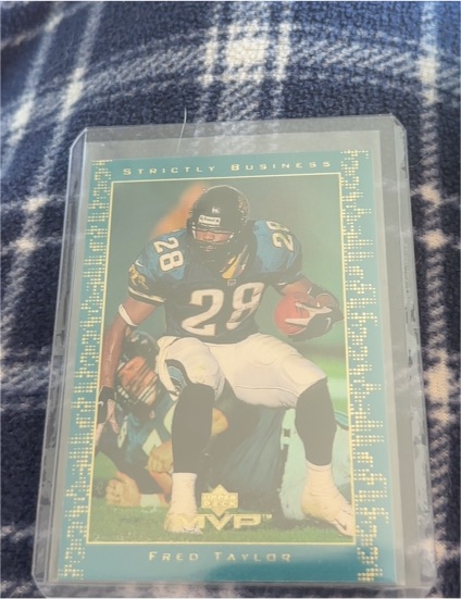 1999 Upper Deck MVP #SB3 Fred Taylor Strictly Business — front