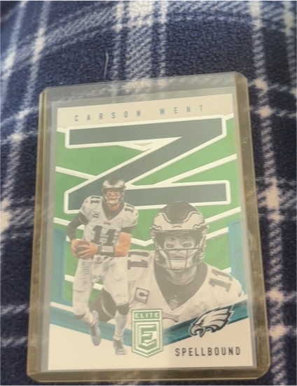 2025 Donruss Elite Spellbound #SB Carson Wentz — front