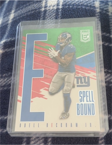 2017 Donruss Elite #35 Odell Beckham Jr. Spellbound Green — front