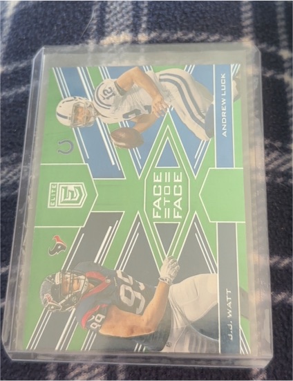 2017 Donruss Elite #6 Face to Face J.J. Watt / Andrew Luck — front
