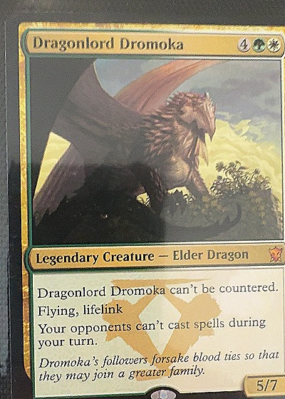2015 Magic: The Gathering Dragons of Tarkir #217 Dragonlord Dromoka — front