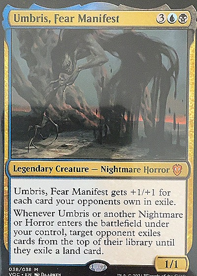 2021 Magic: The Gathering #038 Umbris, Fear Manifest — front